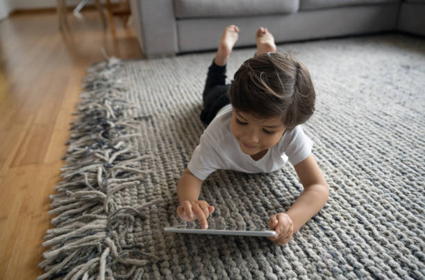 Girl laying on rug | Flemington Department Store